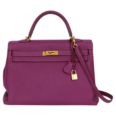 HERMES Togo Kelly Retourne 35 Anemone 